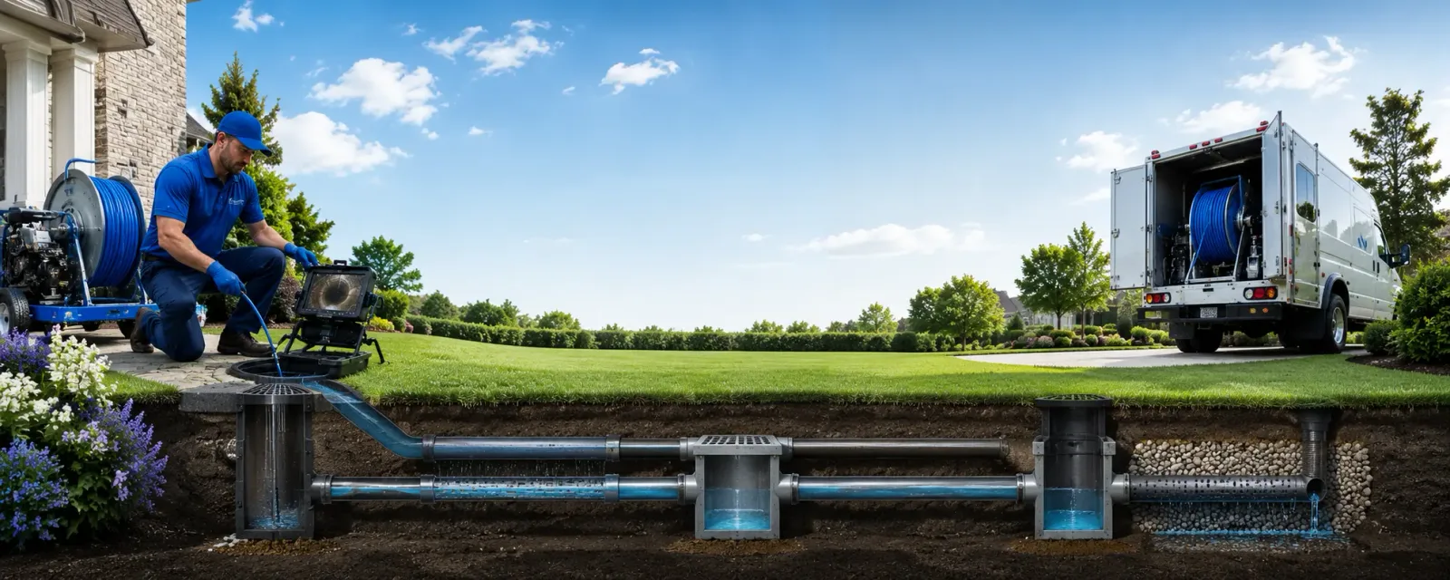 Outdoor drain cleaning information for Pineland, SC